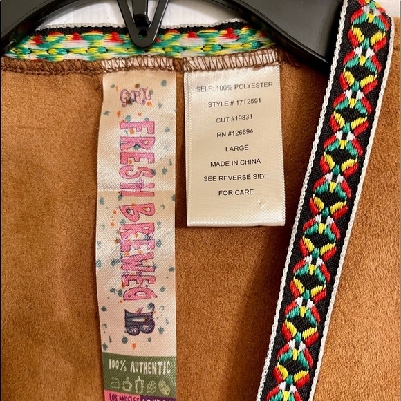 Velvet vest for girls large size - Picture 8 of 8